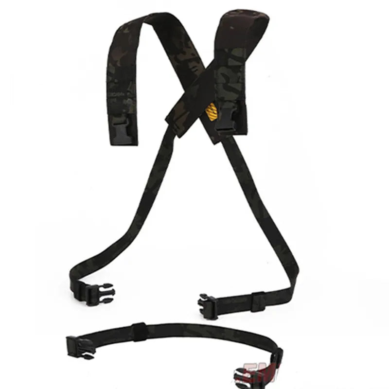 EMERSONG D3CRM Tactical Chest Rig X-Harness Kit with Back Chest Strap - Functional Paintball Combat Army Harness