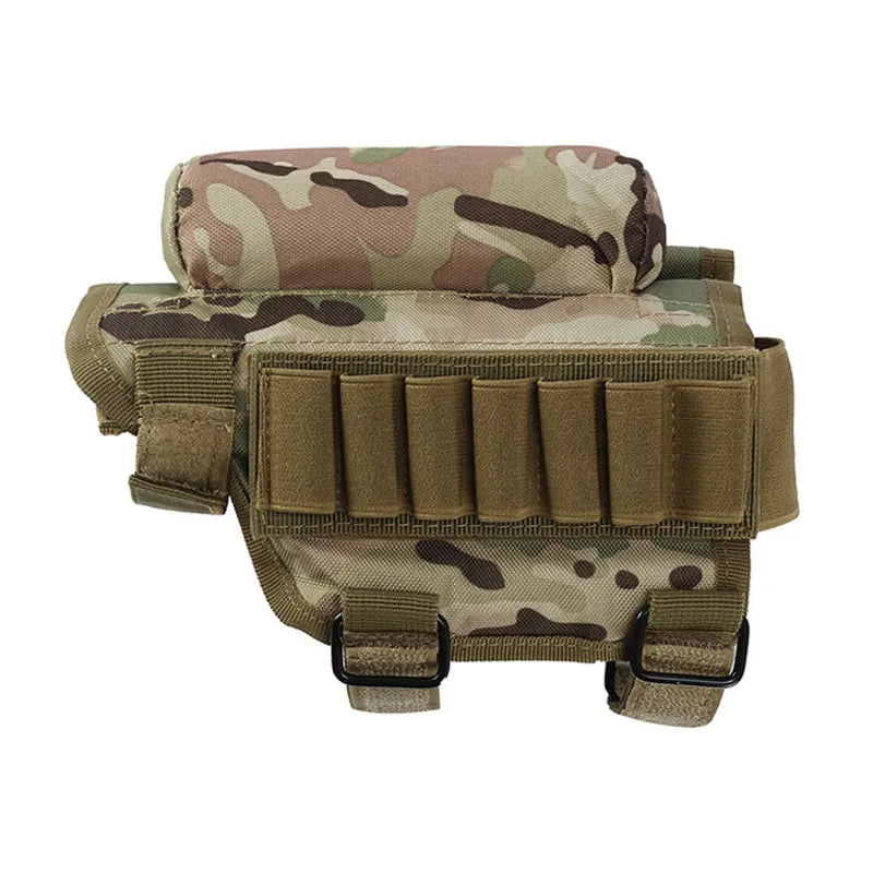 Rifle Stock Butt Bag Tactical Pouches Multifunctional Magazine Pouch for Ammo Storage Reload Suppressor Shotgun Shell Holder