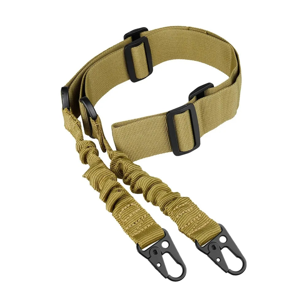 Adjustable Single Point Tactical Equipment Shoulder Strap Durable Webbing Carry Belt With QD Metal Buckle