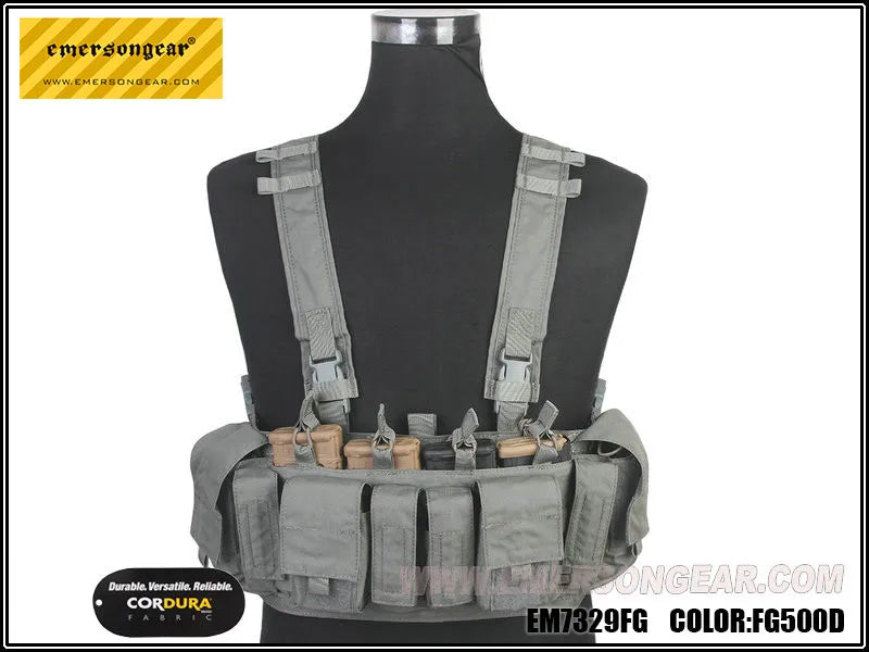 Emersongear MF Style Tactical Chest Rig UW Gen IV Hunting Vest Harness Split Front Carrier Waist Mag Bag