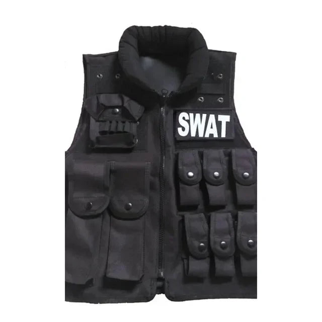 Hunting Tactical Vest Unisex Black Vest High Quality CS Paintball Molle Protective Hiking Vest Equipment