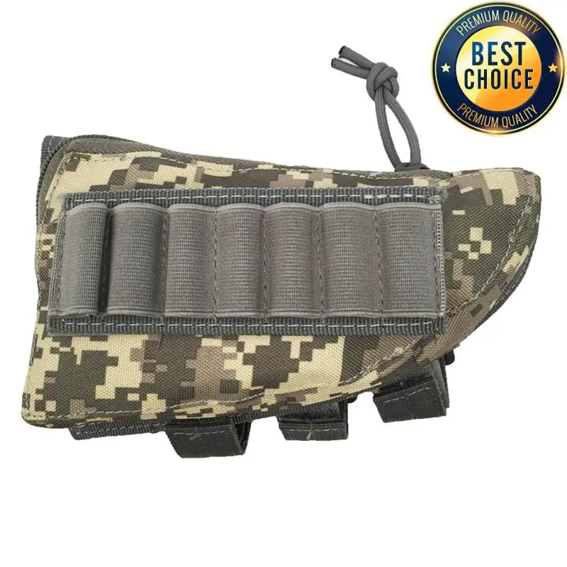 Tactical Rifle Shotgun Buttstock Cheek Rest Rifle Stock Ammo Shell Nylon Magazine Molle Pouch Holder Gun Accessories for Hunting