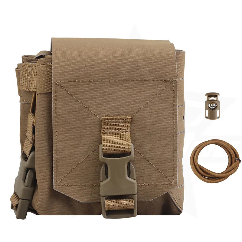 OPHIDIAN Hunting Vest Plate Carrier Sub Pouch MOLLE Belt Magazine Pouch for Night Vision Radio Walkie Talkie Headset First Aid T