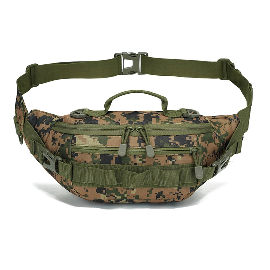 Outdoor storage waist bag, portable waist and shoulder dual-use multifunctional expansion bag, hiking and cycling bag