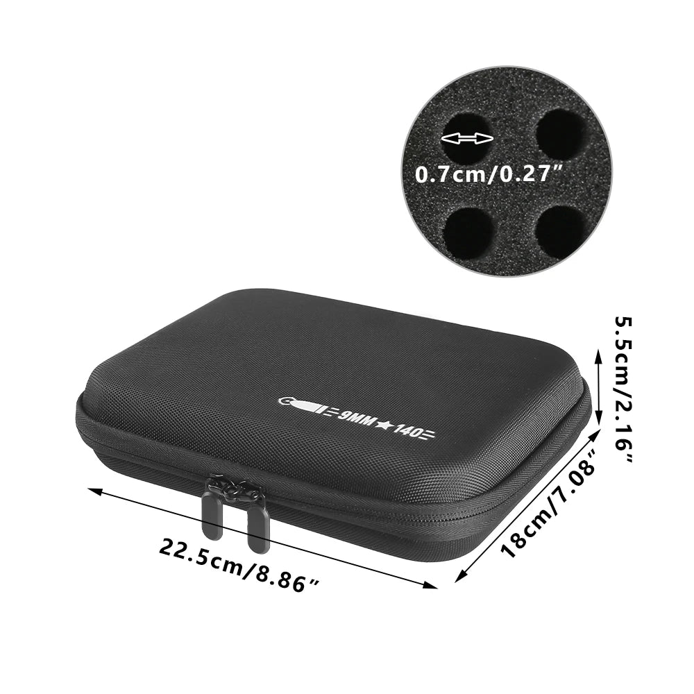 140 Rounds Tactical Ammo Bullet Bag Ammo Storage Case Portable Ammunition Case Ammo Pouch Holder for 9mm Luger/9mm Makarov