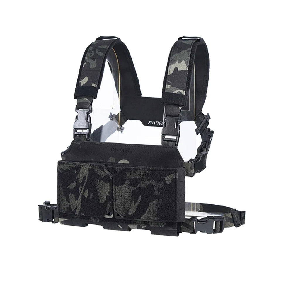 DMGear Lightweight Equipment Plate Carrier Hunting Chest Rig Tactical Vest for Airsoft, Outdoor & Paintball Camping Chest Rig