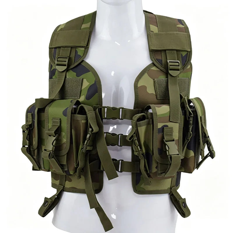 Tactical Vest Shooting Protective Vest Men's Outdoor Sport Hunting Clothes Airsoft Accessories With Water Bag