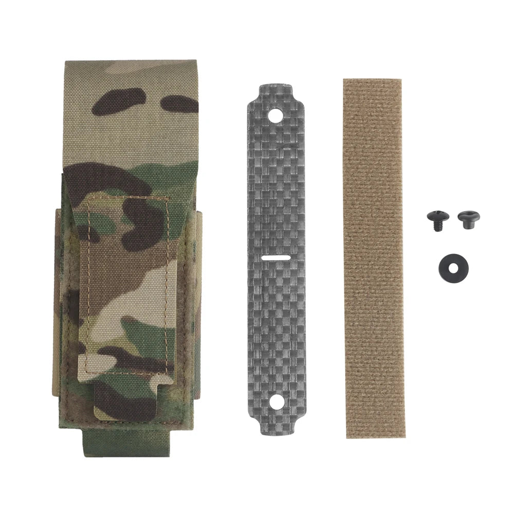 Tactical Grenade Pouch Single Flashbang Pouch Molle Tool Bag with Combat Belt Plate Carrier Airsoft Hunting Gear