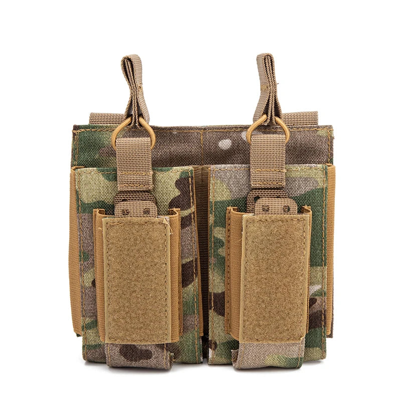 M4 M14 M16 AK AR Magazine Pouch Tactical Molle Triple Magazine Pouch Double-Layer Mag Pouches Universal Cartridge Holder