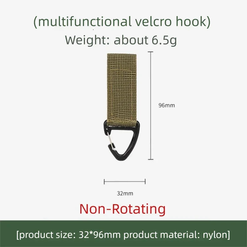 Outdoor Nylon Carabiner Key Hook MOLLE Webbing Buckle Belt Buckle Hanging Camping Climbing Backpack Accessories XKHWGJ02