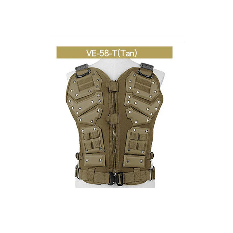 Tactisch Vest Hoge Kwaliteit Eva Beschermende Kleding Multifunctioneel Met Molle Systeem Airsoft Paintball Militar Combat Vest