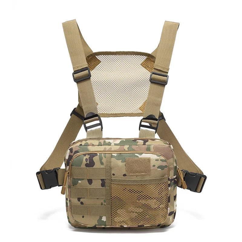 Multi-function Tactical Vest Unisex Chest Rig Bag Fashion Men's Hip-hop Streetwear Chest Bags Waterproof Oxford Sport Backpack