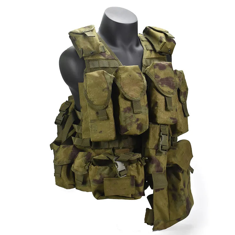 Tactical Russian Full set Vest MOLLE 1000D Multi-functional Adjustable Carrying Gear for Outdoor Hunting Shooting Battle Games