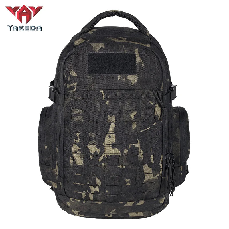 YAKEDA Tactical Backpack Camouflage Sports Outdoor Bag Large Capacity Travel Hiking Camping Rucksack