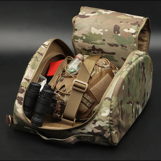 Tactical Helmet Storage Bag Multipurpose Handheld Pack Outdoor Motorcycle Cycling Hiking Hunting Airsoft Helmet Gear
