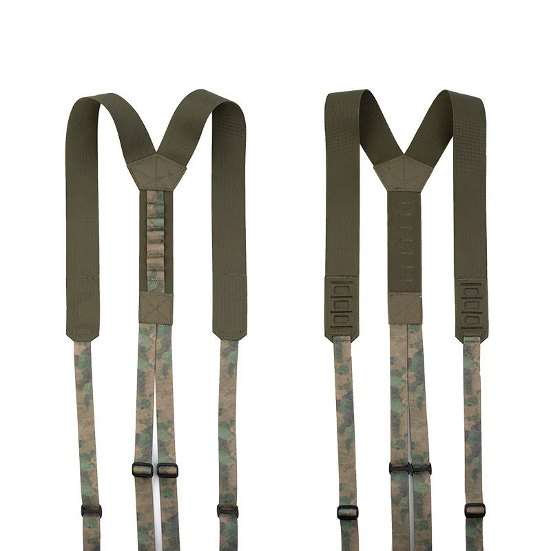 Tactical Harness Heavy Duty Waist Belt Y-type Duty Belt Harness Shoulder Combat Sling Strap Hunting Accessories