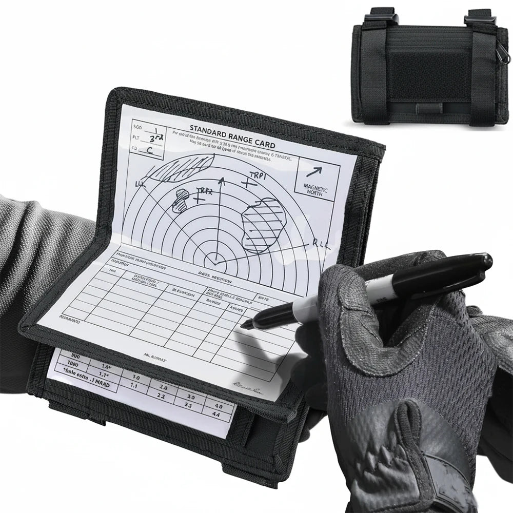 Tactical Wrist Map Pouch Arm Map Holder Armband Sleeve 6.5x5.5” Map Case Cover Utility EDC Card Holder for Hunting Shooting