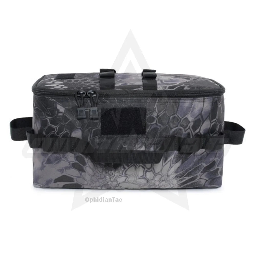 Outdoor camping picnic tableware storage bag handbag multifunctional foldable portable tool storage bag