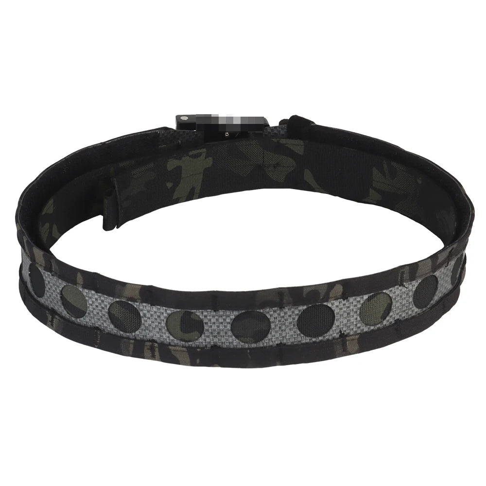Ferro Style Tactical Bison Belt 2 Layers Quick Release Metal Buckle MOLLE System Outdoor Hunting Shooting Airsoft Waistband Gear