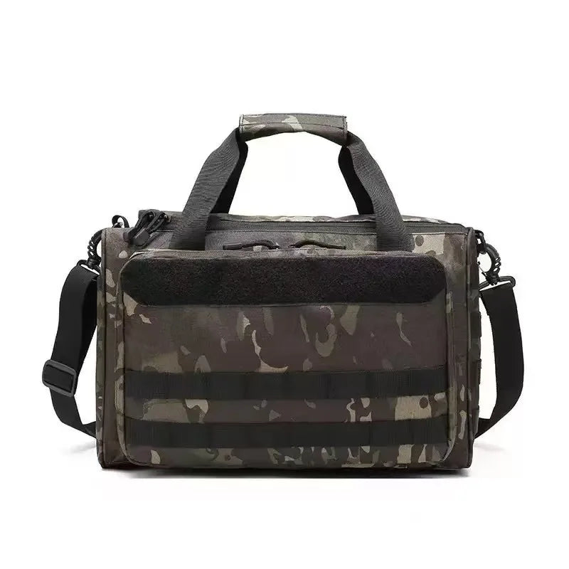 Larger Tactical Pistol Bag Gun Storage Bags with Magazine Pouch & MOLLE System, Adjustable Strap for Range Shooting & Hunting