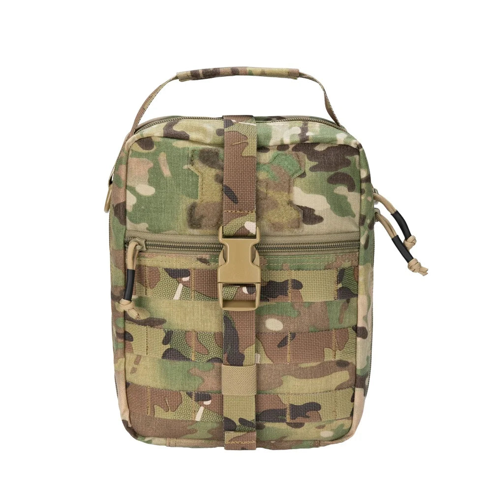 Outdoor EDC Pouch Tactical Nylon Handbag First Aid Survival Bag Utility Molle Accessory Bag Waist Bag Portable Storage Bags