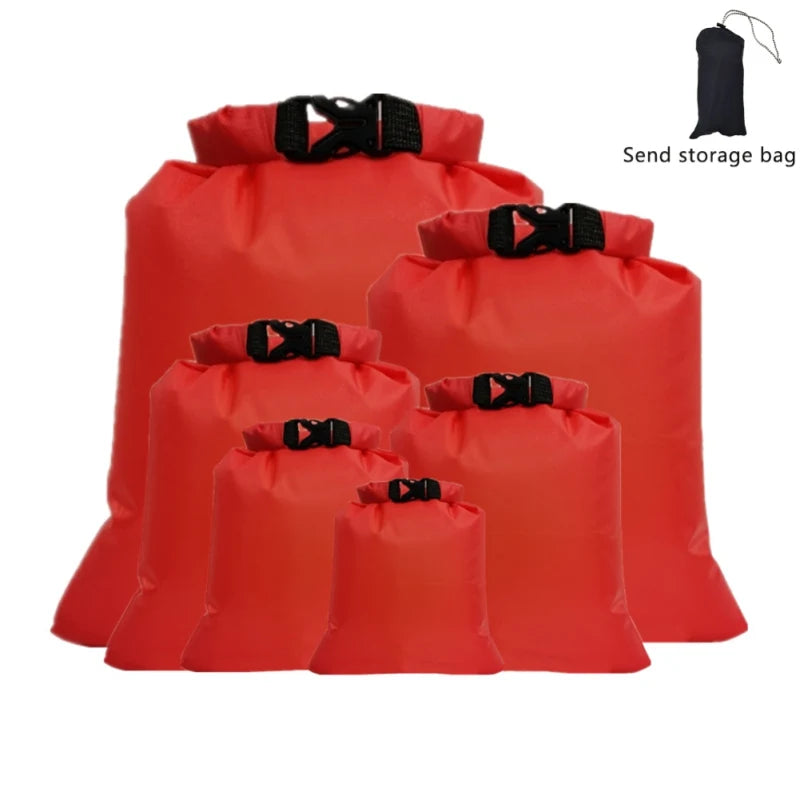 5PCS 1.5/2.5/3/3.5/5/8L Waterproof Dry Bag Pack Sack Swimming Rafting Kayaking River Trekking Floating Sailing Canoing Boating