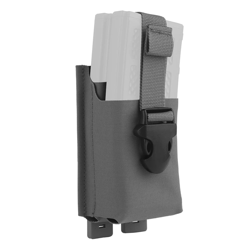 OPHIDIANTAC 5.56 Webbing Single Magazine Pouch with MOLLE Clips Widely Applicable Mag Holder for Hunting Accessories