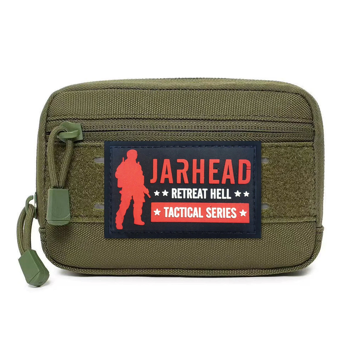 Tactical Laser Cut EDC Pouch Double Zipper Wallet Bag Outdoor Molle Admin Pouch Hiking Hunting Accessory Bag Daily Use