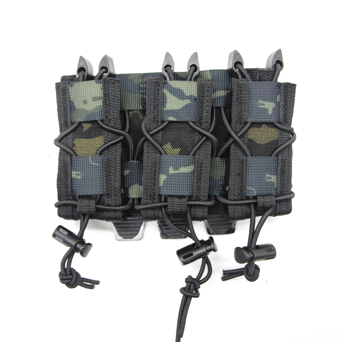 9mm Magazine Pouch Tactical Molle Triple Magazine Pouch Double-Layer Mag Pouches Universal Cartridge Holder for Hunting CS Vest