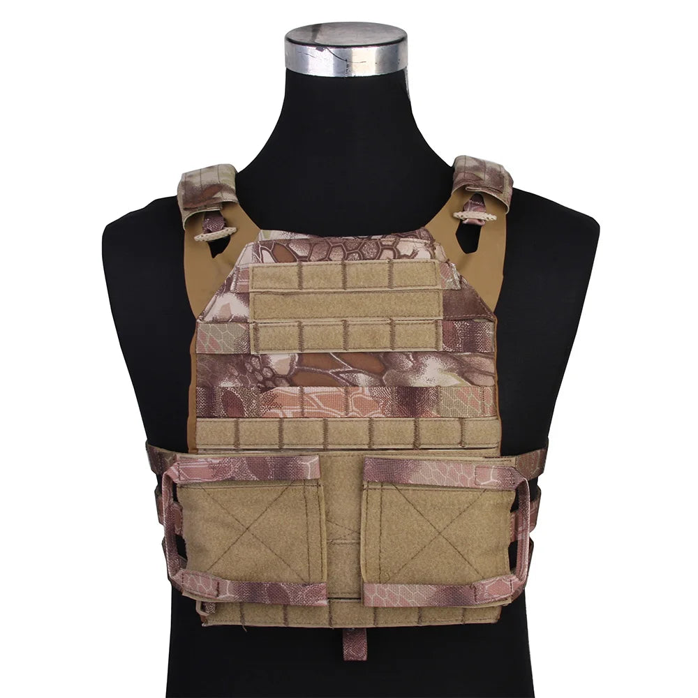 Emersongear Hunting Vest Assault Jum Plate Carrier Dummy Guard Body Armor Combat Hiking Camping Nylon Sports Outdoor