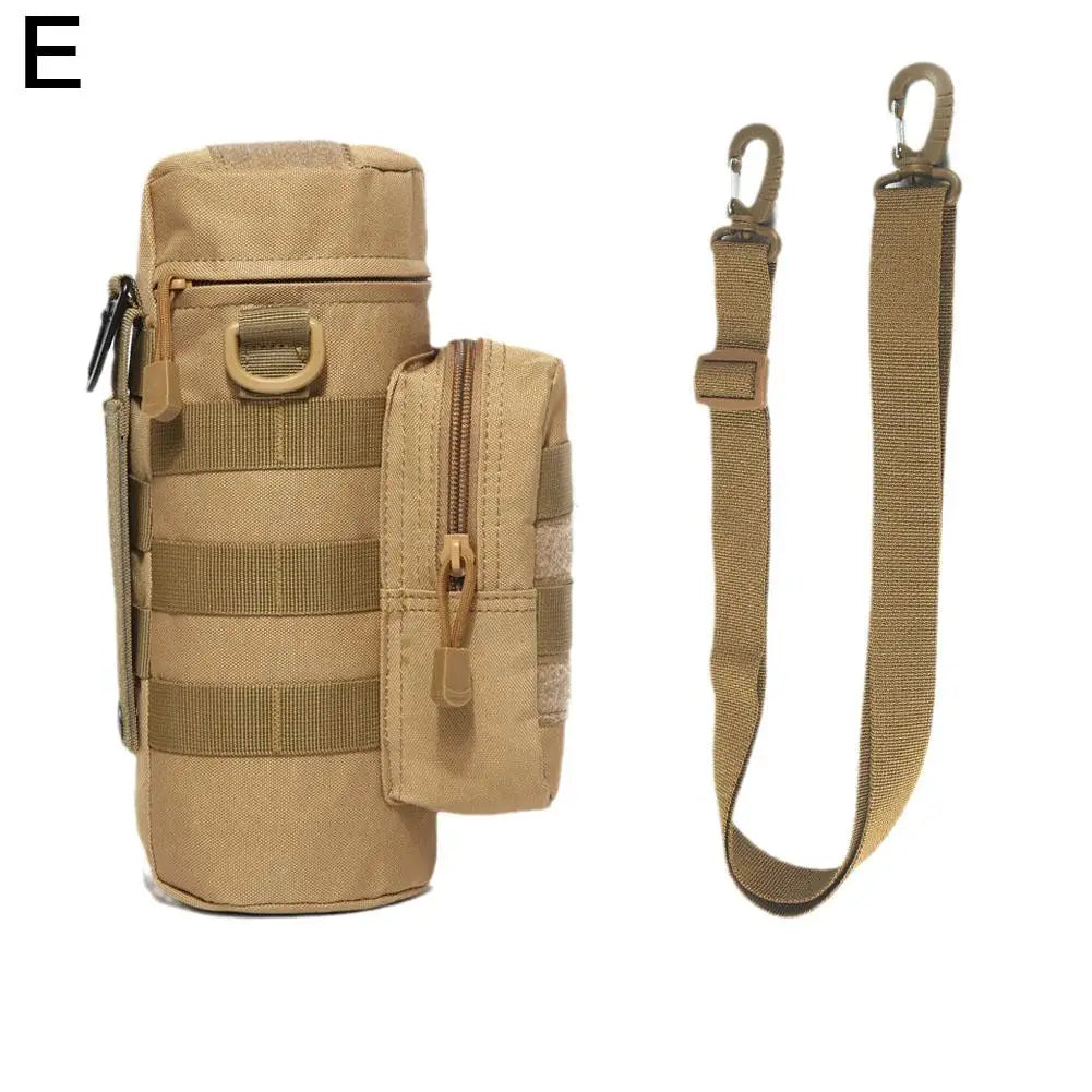 Molle Water Bottle Holder Bag Hydration Carrier Kettle Pouch with Strap Fits Up to 32 oz. For Hiking Fishing