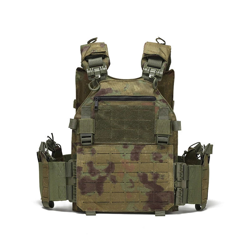 SX New Combat Vest 6094 Quick Release Lightweight Laser Cut Tactical Vest Black Gear Carry Hunting Tactical Vests
