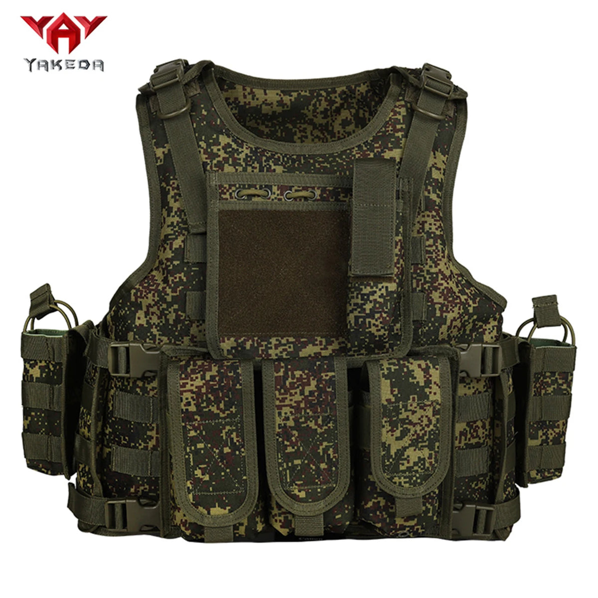YAKEDA multifunctional quick release hunting vest with adjustable shoulder straps and waist circumference, multiple device bags