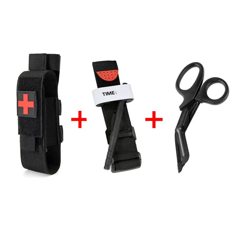 outdoor first aid kit tourniquet Molle survival kit nursing rack medical equipment scissors bag outdoor equipment