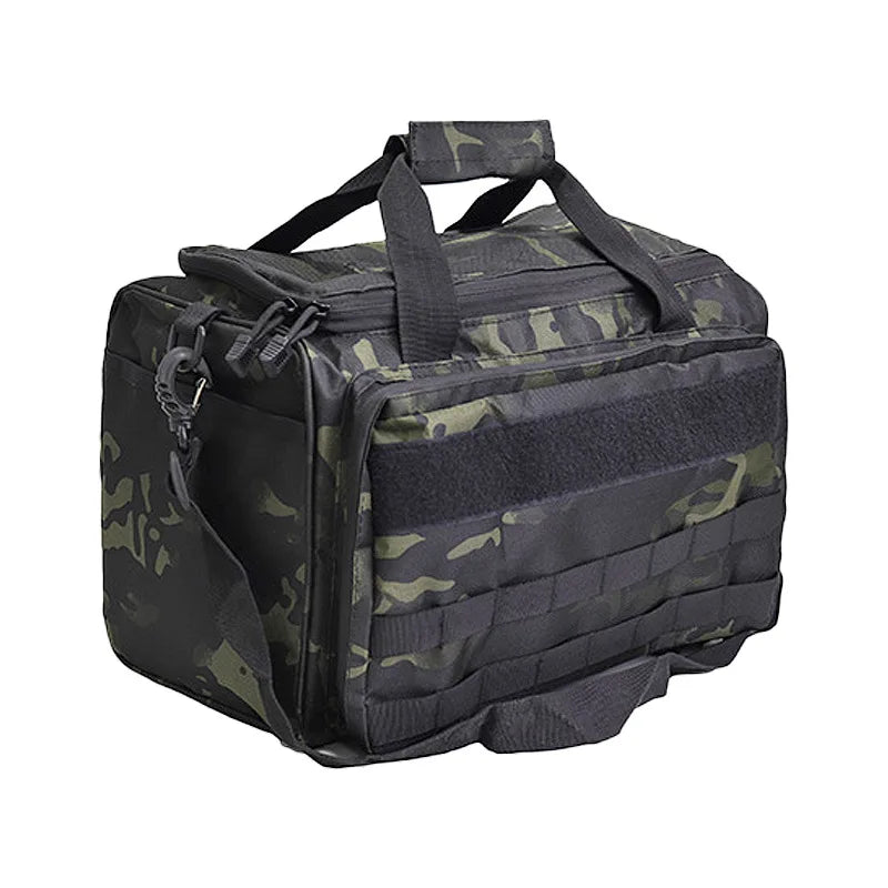 Large Capacity Durable Tactical Handbag, Multi-pocket Shoulder Bag with Pistol Magazine Pouch MOLLE Expand for Hunting Shooting