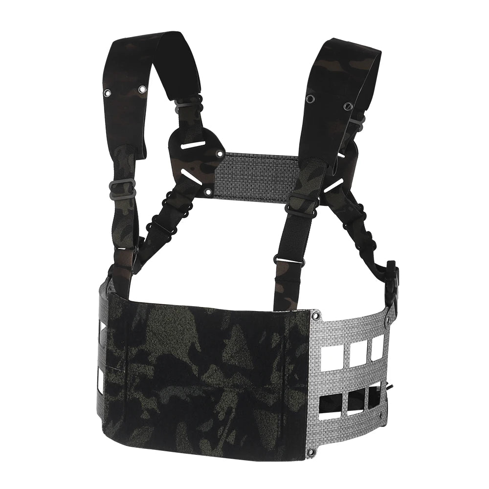 Tactical Chesty Rig Wide V2 Ferro Style Lightweight MOLLE Outdoor Hunting Combat Training Airsoft Vest FC Extended Equipment