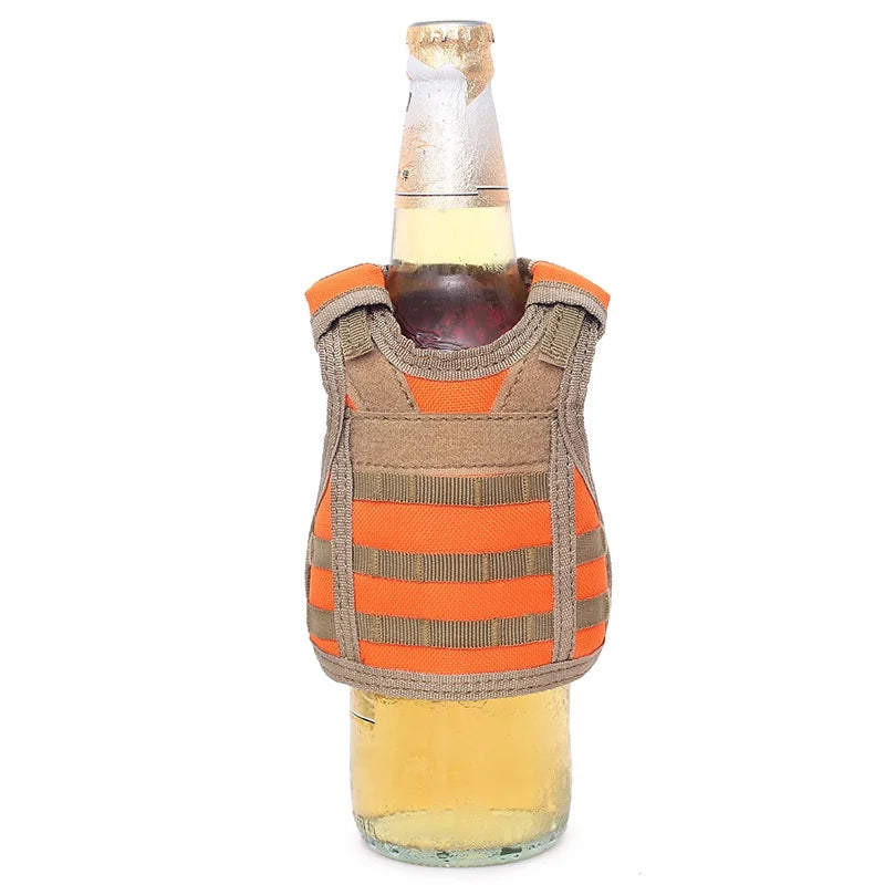 1PCS Outdoor Multifunctional Tactical Beer Bottle Lid Beverage Bottle Vest DIY Drink Decoration Tactical Bottle Vest Lid