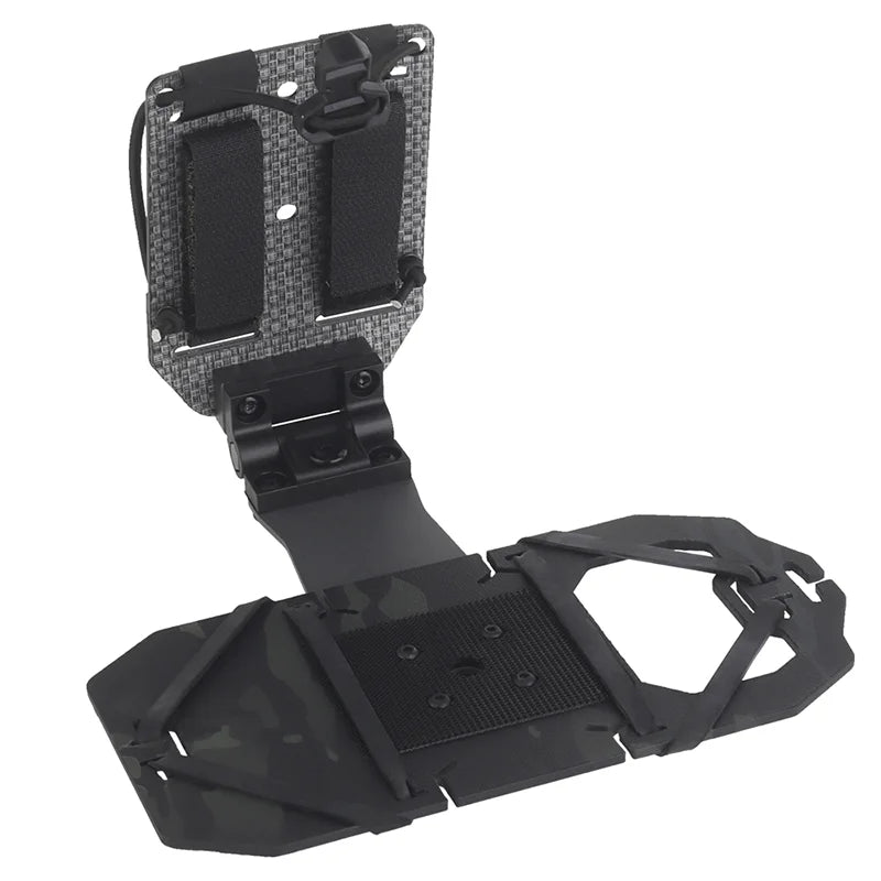 90° Rotating Foldable MOLLE Phone Holder Adjustable Elastic Mount for Large Smartphones Hunting Vest Plate Carrier Navigation