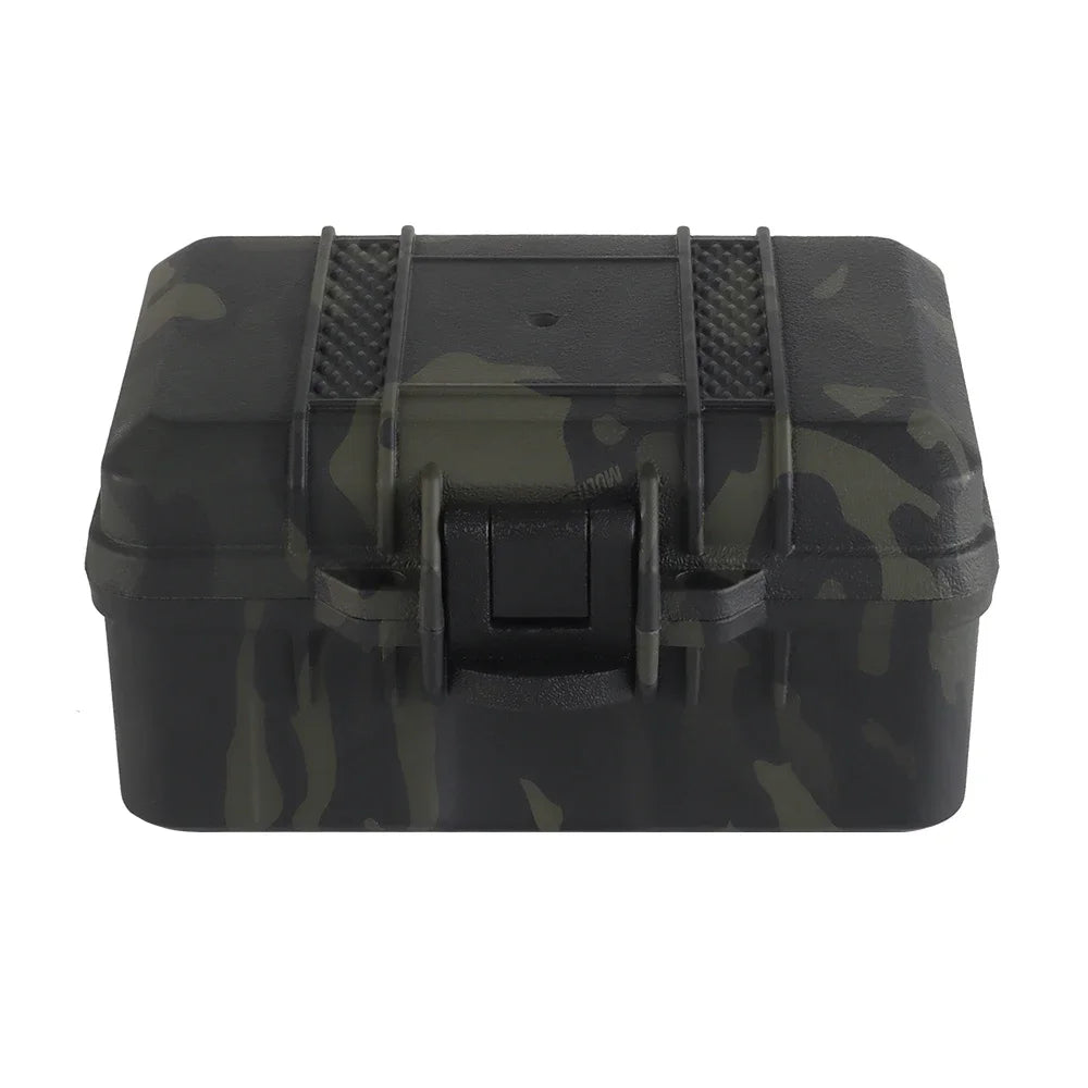 Plastic Toolbox Portable Outdoor Airsoft Hunting Flashlight Storage Box Shockproof Instrument Case Safety Protective Equipment