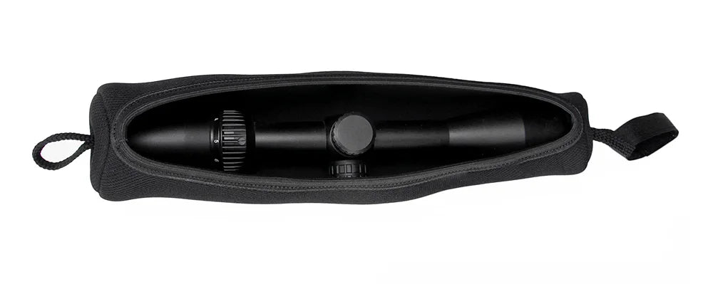 Black Neoprene Rifle Scope Cover Hunting Riflescope Bag Accessory Rifle Scope Pouch HK6-0096