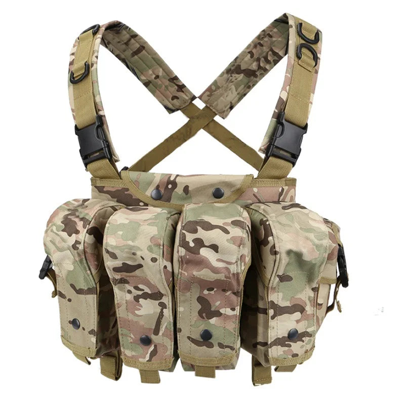 AK Chest Rig Vest AK 47 Magazine Pouch Airsoft Paintball Equipment Outdoor Sports Training Hunting Plate Carrier Vests