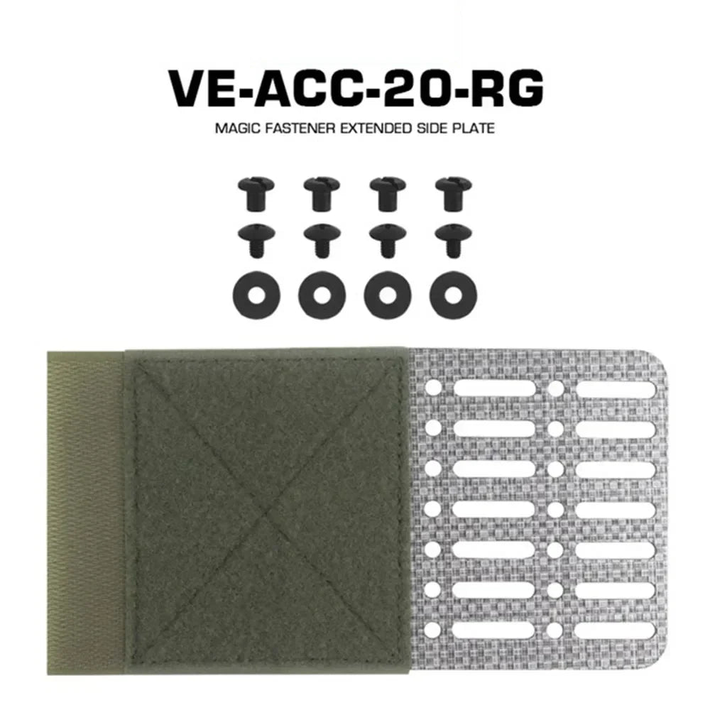 Outdoor Hunting Vest Chest Hanging Expander Side Wings MOLLE TEGRIS Board Side Panel Hook Line Adhesive Surface Vest Accessories