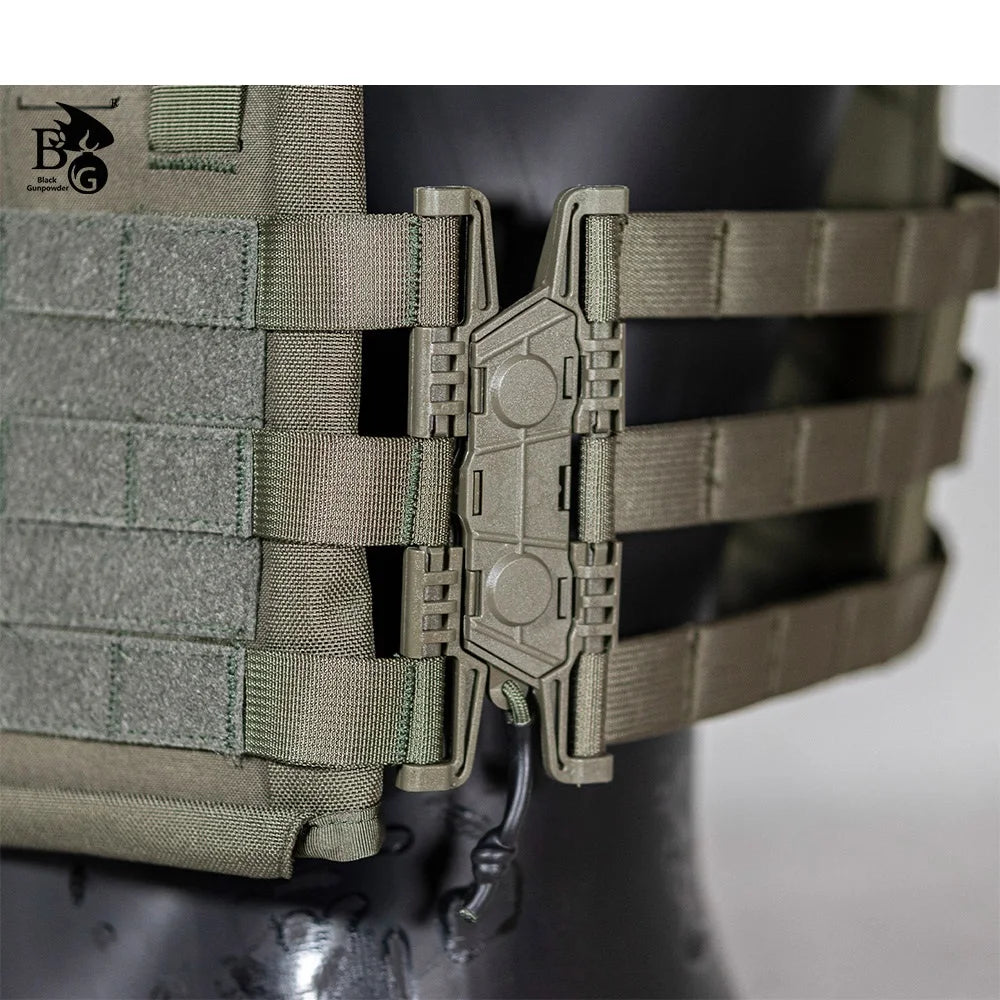 Third Generation Laser Cutting RG Color 500D Anti infrared Flame Retardant Quick Release Lightweight Vest
