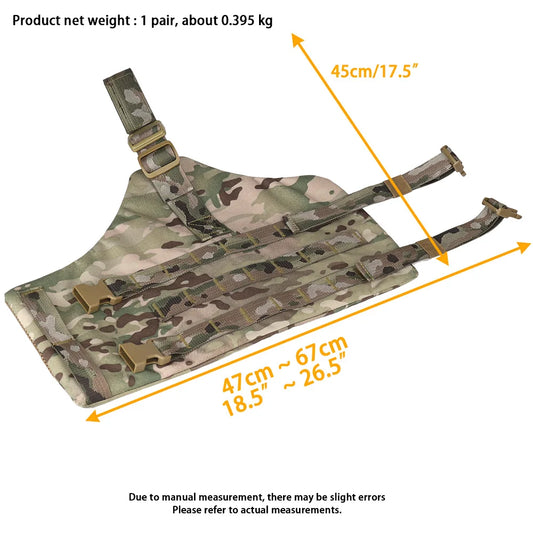 Tactical MOLLE Drop Leg Platform Panel Thigh Strap Belt & Buckled Leg Hanging Board Mesh Comfort Hunting Equipment Accessories