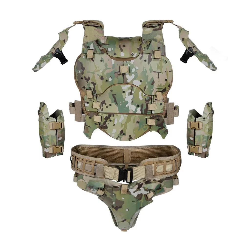Tactical Armor Suit Deformation Protection Vest Adjustable Hunting Chest Protective Equipment Paintball Shooting CS Wargame Vest