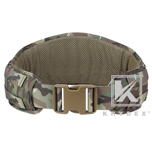 KRYDEX Tactical Padded MC MOLLE System Waist Belt Shooting Airsoft Combat Multi Function Quick Release