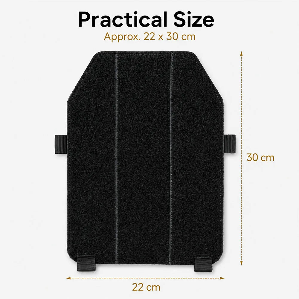 2PCS Tactical Vest Back Pad with Hook‑Loop Multi‑Function Modular Adapter Plate For Expansion Attachment Outdoor Hunting Gear