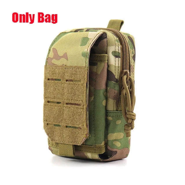 Molle Waist Pouch Outdoor Mobile Phone EDC Tactical Hunting Accessories Bag Vest Pack Cell Phone Working Tools Holder