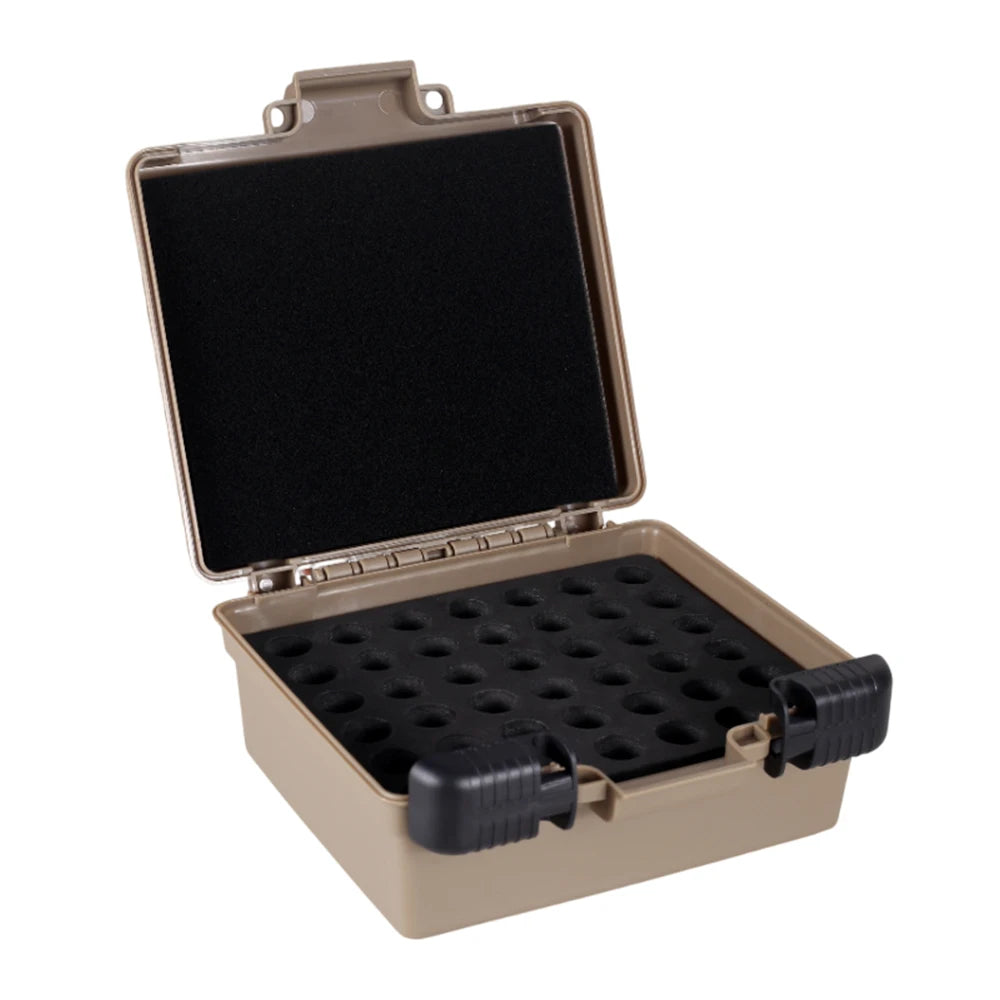 12GA Shutgun Shell Box 42 Rounds Shotshell Case Rifle Ammo Box Hunting Gun Cartridge Case 12 Gauge Bullet Shell Holder Storage