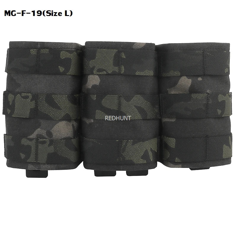 Molle Combat Bag Vest Mag Pouch Pack Fast Cartridges Clip Ammunition Carrier Ammo Holder Tactical Mag 7.62 Triple Magazine Pouch